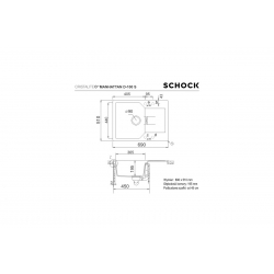 Zlewozmywak Schock MANHATTAN D-100S Nero Cristalite